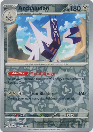 Archaludon : PRISMATIC EVOLUTIONS (Reverse holo) - 070/131