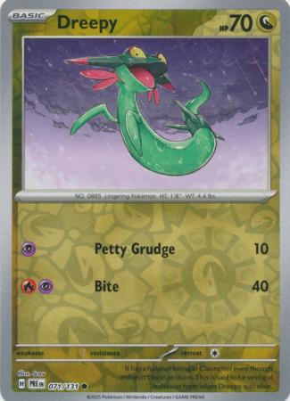 Dreepy : PRISMATIC EVOLUTIONS (Reverse holo) - 071/131