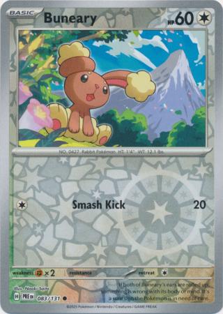 Buneary : PRISMATIC EVOLUTIONS (Reverse holo) - 083/131