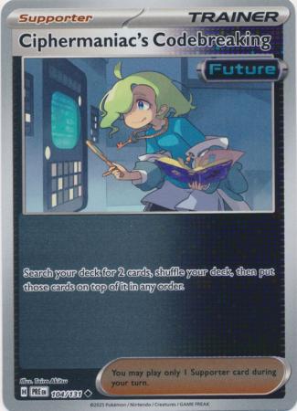 Ciphermaniac's Codebreaking : PRISMATIC EVOLUTIONS (Reverse holo) - 104/131
