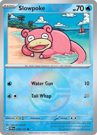 Slowpoke : PRISMATIC EVOLUTIONS (Pokeball Reverse holo) - 018/131