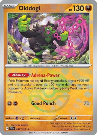 Okidogi : PRISMATIC EVOLUTIONS (Pokeball Reverse holo) - 057/131