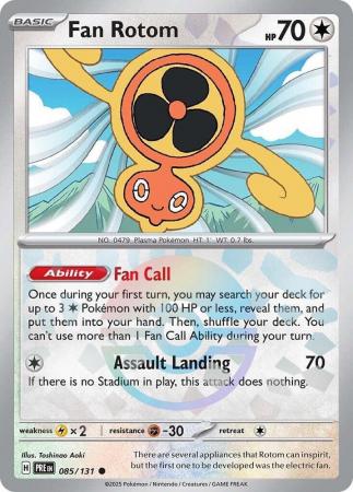 Fan Rotom : PRISMATIC EVOLUTIONS (Pokeball Reverse holo) - 085/131