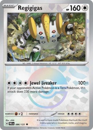 Regigigas : PRISMATIC EVOLUTIONS (Pokeball Reverse holo) - 086/131