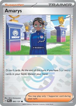 Amarys : PRISMATIC EVOLUTIONS (Pokeball Reverse holo) - 093/131
