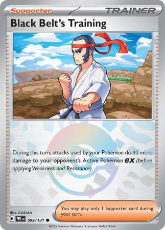 Black Belt's Training : PRISMATIC EVOLUTIONS (Pokeball Reverse holo) - 099/131