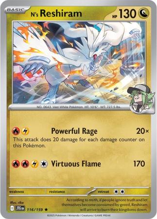 N's Reshiram : JOURNEY TOGETHER (Holo) - 116/159