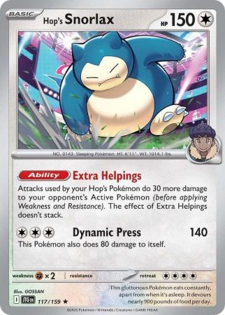 Hop's Snorlax : JOURNEY TOGETHER (Holo) - 117/159