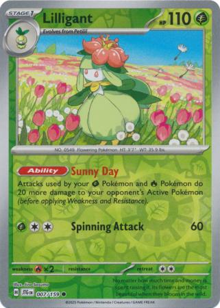 Lilligant : JOURNEY TOGETHER (Reverse holo) - 007/159
