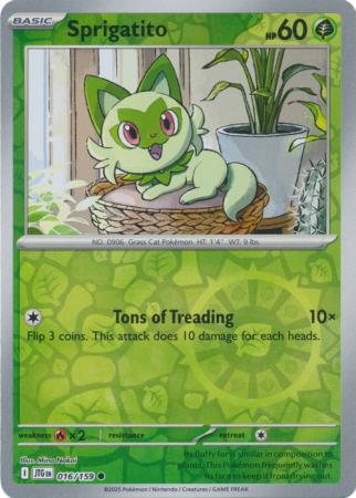 Sprigatito : JOURNEY TOGETHER (Reverse holo) - 016/159