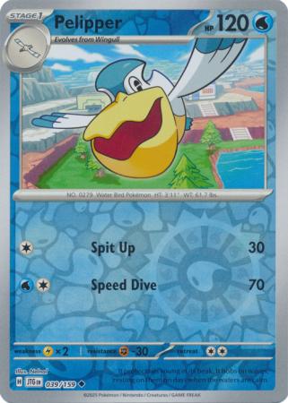 Pelipper : JOURNEY TOGETHER (Reverse holo) - 039/159