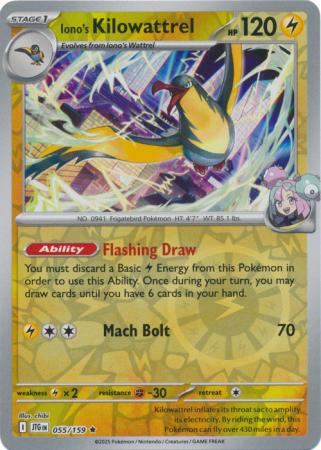 Iono's Kilowattrel : JOURNEY TOGETHER (Reverse holo) - 055/159