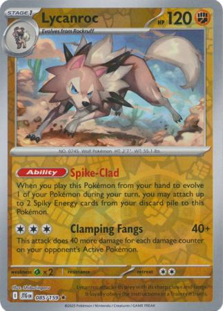 Lycanroc : JOURNEY TOGETHER (Reverse holo) - 085/159
