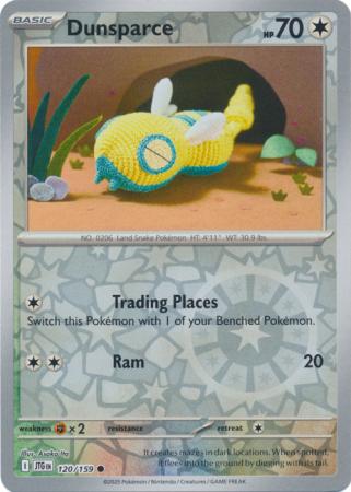Dunsparce : JOURNEY TOGETHER (Reverse holo) - 120/159