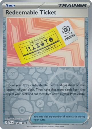 Redeemable Ticket : JOURNEY TOGETHER (Reverse holo) - 156/159