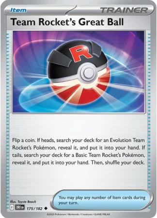 Team Rocket's Great Ball : DESTINED RIVALS - 175/182