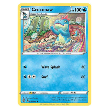 Croconaw : FUSION STRIKE - 056/264 trading card
