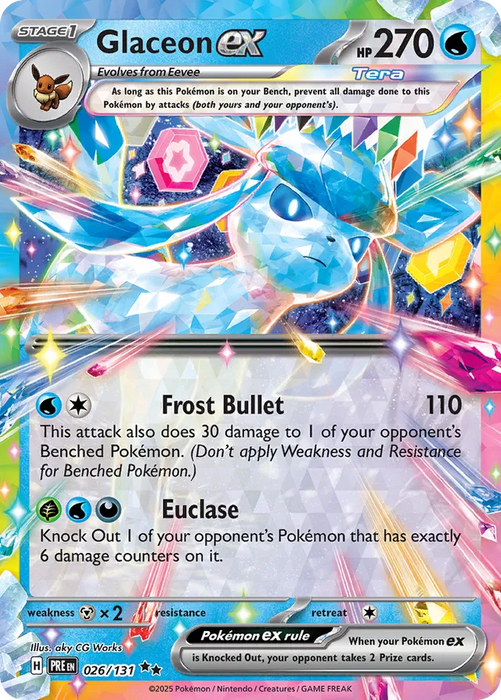 Glaceon ex : PROMO (Snowflake Stamp) (Sealed) - 026/131