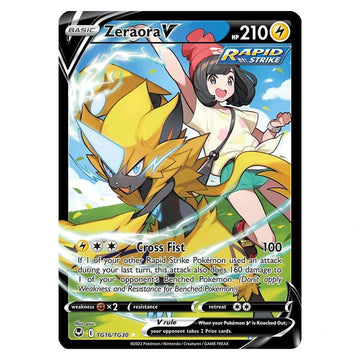 Zeraora V : SILVER TEMPEST - TG16/TG30 trading card