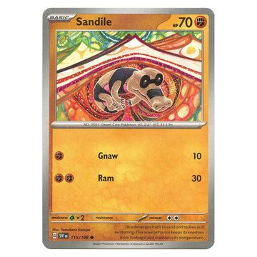 Sandile : SCARLET & VIOLET BASE SET - 115/198 trading card