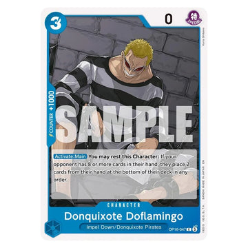 Donquixote Doflamingo (047) : THE TIME OF BATTLE - OP16-047 trading card