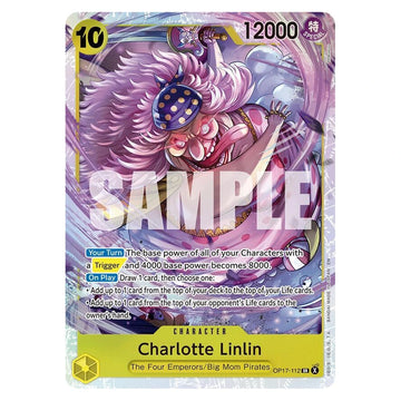 Charlotte Linlin : THE WORLD'S STRONGEST WARRIORS (Foil) - OP17-112 trading card