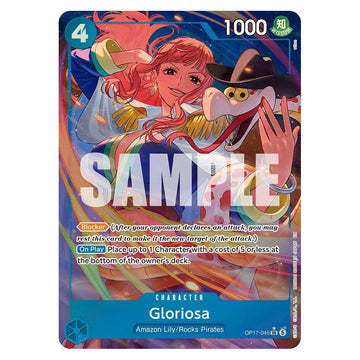 Gloriosa (Alternate Art) : THE WORLD'S STRONGEST WARRIORS (Foil) - OP17-046 trading card
