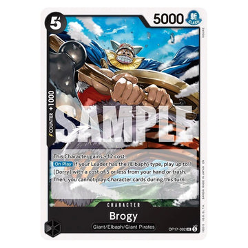 Brogy : THE WORLD'S STRONGEST WARRIORS - OP17-092 trading card