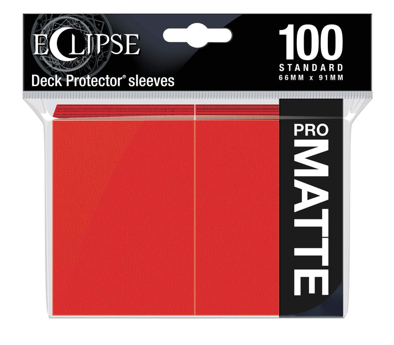 Eclipse : Matte Standard Sleeves (100ct) - Apple Red