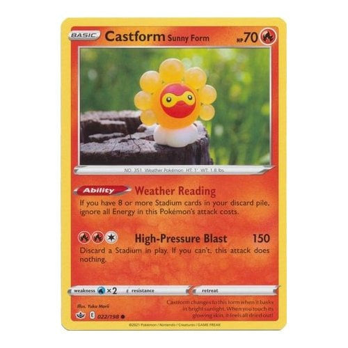 Castform Sunny Form : CHILLING REIGN - 022/189