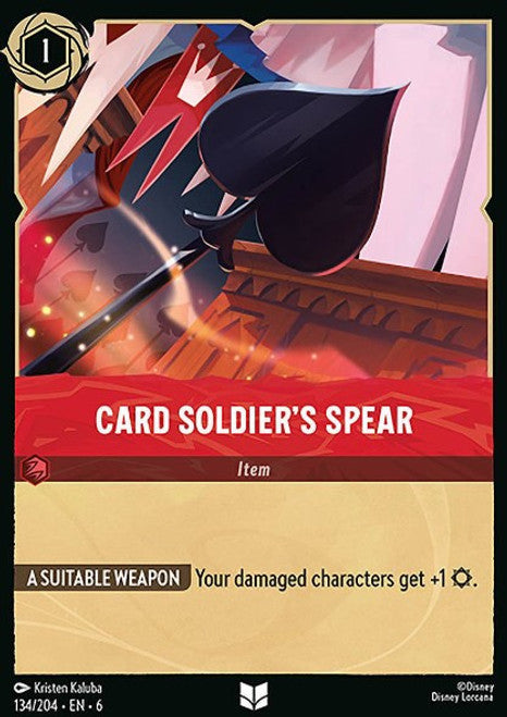 Card Soldier's Spear - 134/204