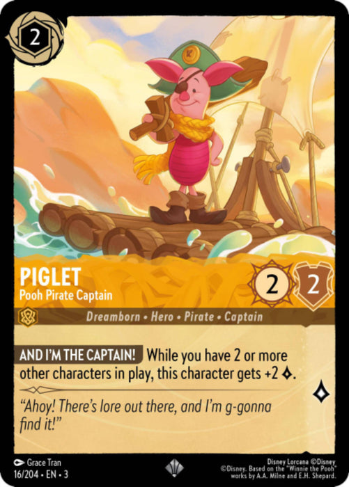 Piglet : Pooh Pirate Captain - 16/204