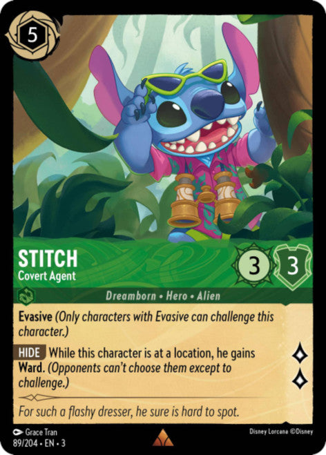 Stitch (Foil) : Covert Agent - 89/204