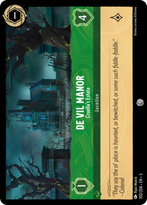 De Vil Manor (Foil) : Cruella's Estate - 100/204