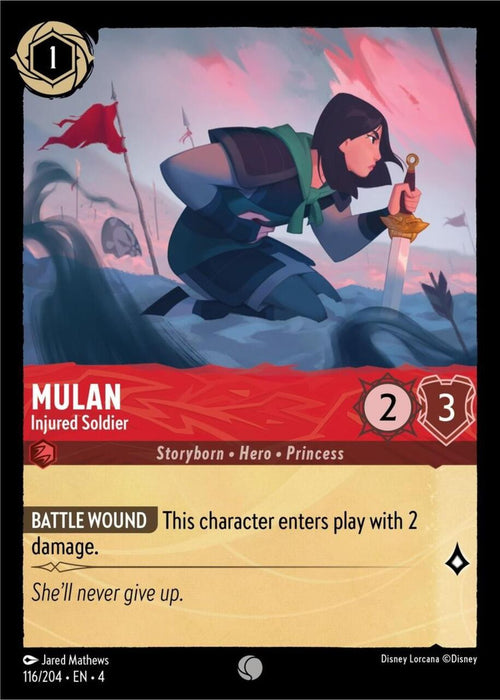 Mulan (Foil) : Injured Soldier - 116/204