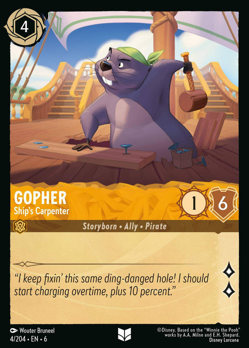 Gopher : Ship's Carpenter - 4/204