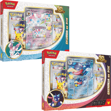 Pokemon : 30th Celebration - Sylveon/Greninja ex Box
