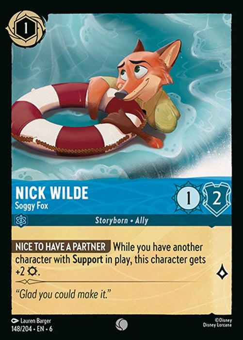 Nick Wilde (Foil) : Soggy Fox - 148/204