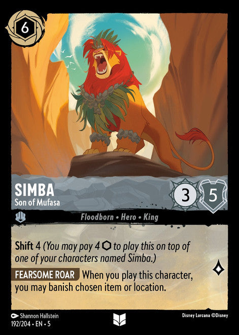 Simba (Foil) : Son of Mufasa - 192/204