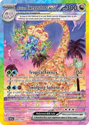 Alolan Exeggutor ex : SURGING SPARKS - 242/191