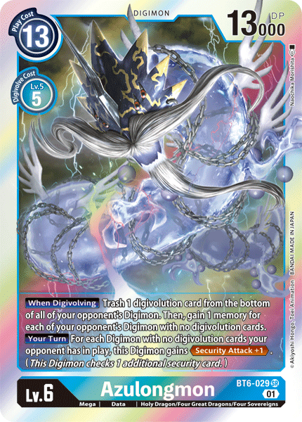 Azulongmon : DOUBLE DIAMOND (SR) - BT6-029
