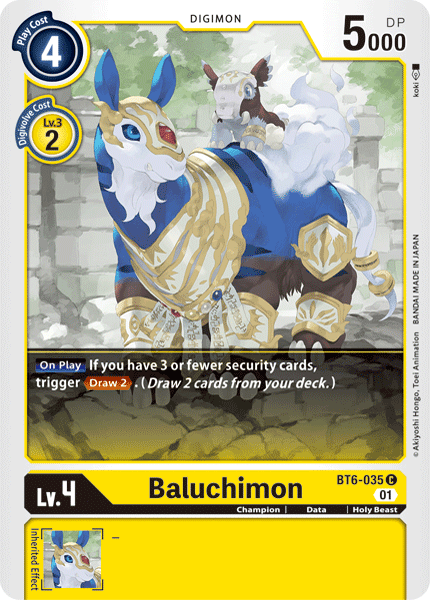 Baluchimon : DOUBLE DIAMOND - BT6-035