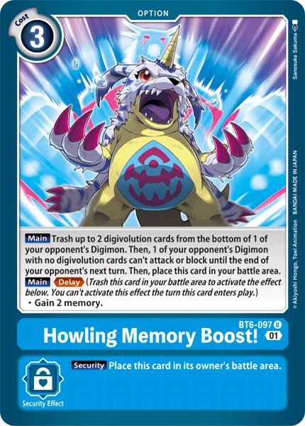 Howling Memory Boost! : DOUBLE DIAMOND - BT6-097