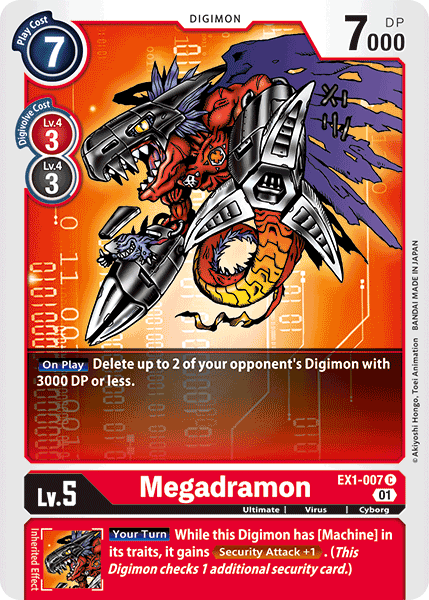 Megadramon : CLASSIC COLLECTION - EX1-007