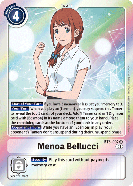 Menoa Bellucci : DOUBLE DIAMOND (R) - BT6-092