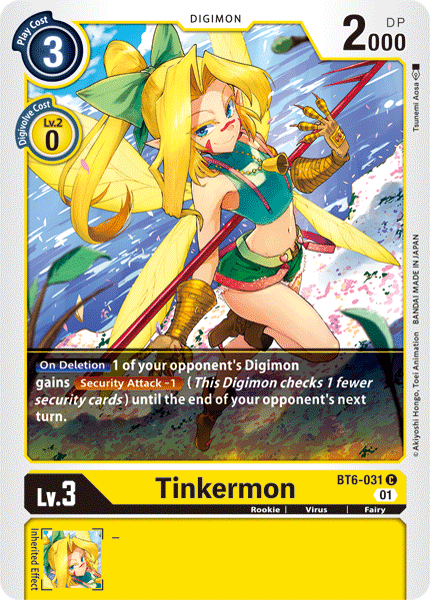 Tinkermon : DOUBLE DIAMOND - BT6-031 - Lockett Labs UK