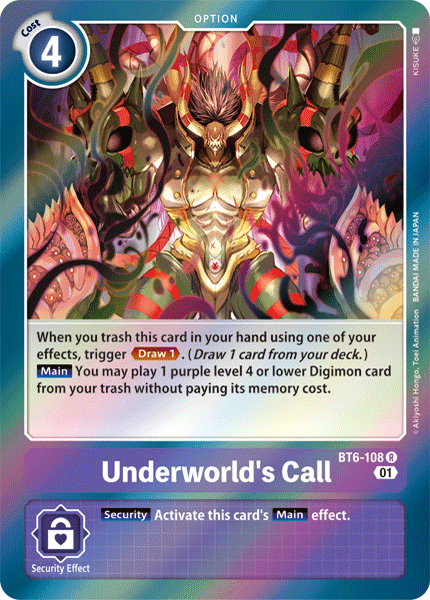 Underworld's Call : DOUBLE DIAMOND (R) - BT6-108