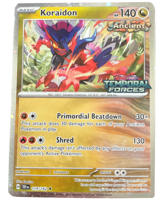 Koraidon : TEMPORAL FORCES STAMPED PROMO (Holo) (Sealed) - 119/162