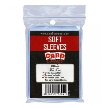 Card Concept : Single Card Holder Soft Sleeves - (100ct)