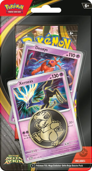 Delta Reign Xerneas and Deoxys retailer exclusive checklane blister